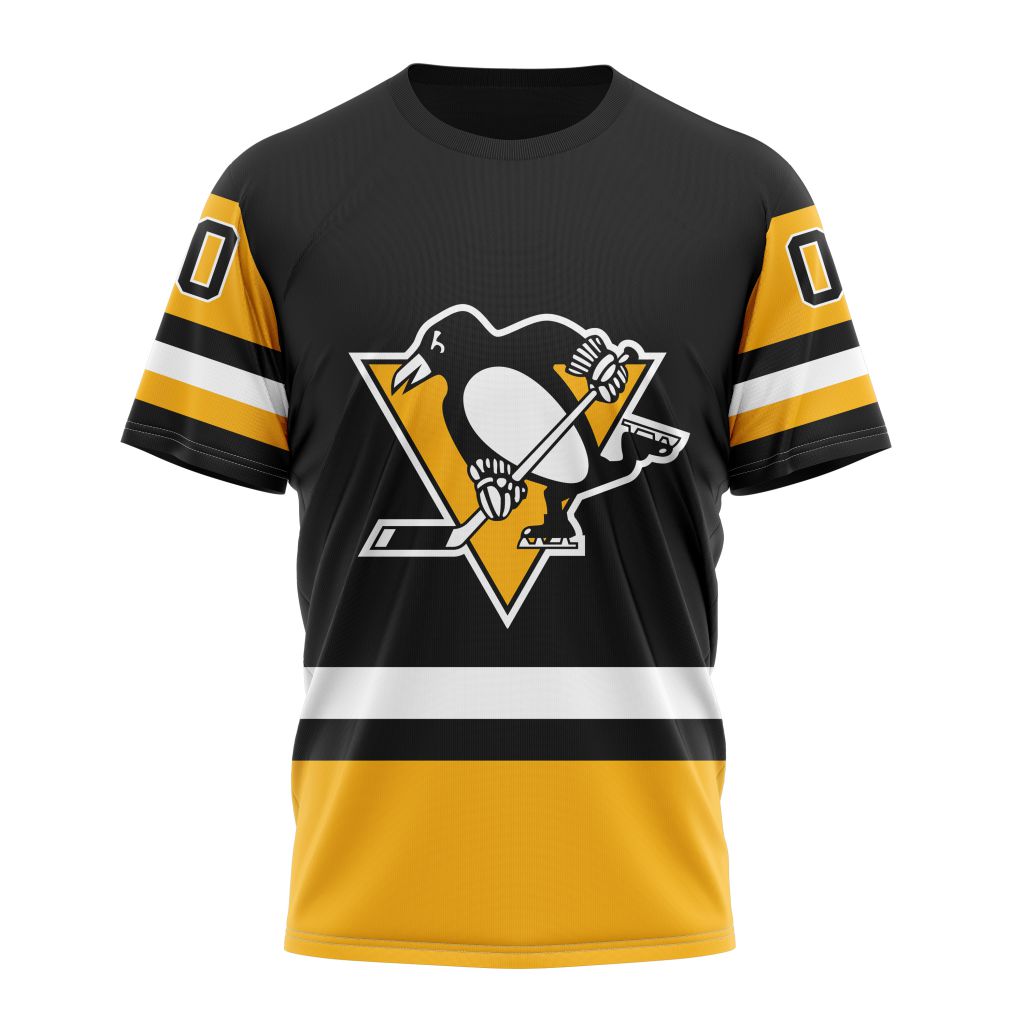 Pittsburgh Penguins Personalized Home Kits Personalized Name And Number T-Shirt Oregontrailrvpk Shirt