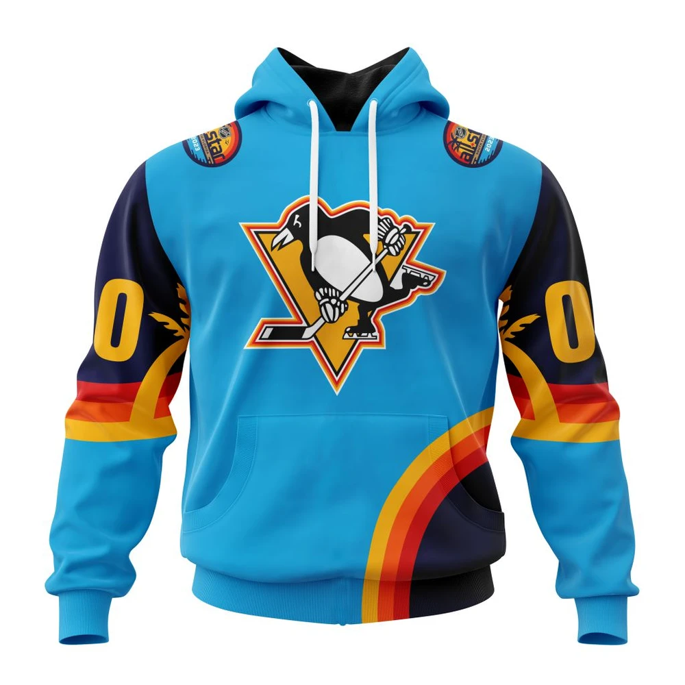 Pittsburgh Penguins Special All-Star Game Design With Atlantic Ocean All Over Print Hoodie Style 69184
