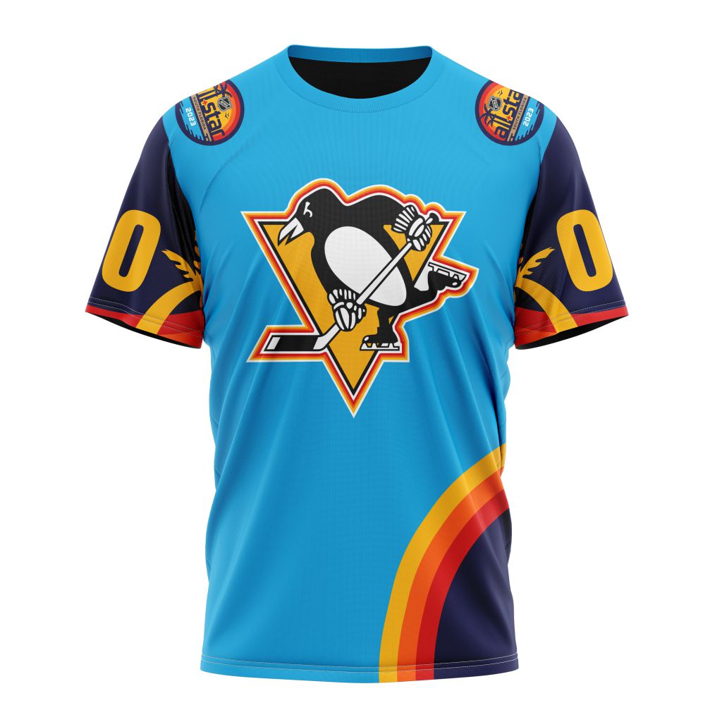 Pittsburgh Penguins Special ALL-Star Game Design With Atlantic Ocean Personalized Name And Number T-Shirt Oregontrailrvpk Shirt