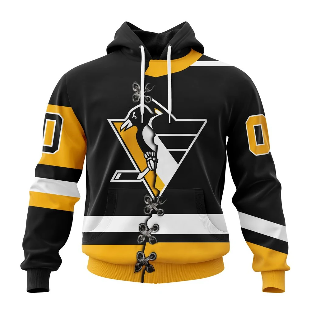 Pittsburgh Penguins Special Home Mix Reverse Retro Personalized Kits All Over Print Hoodie Style 89973