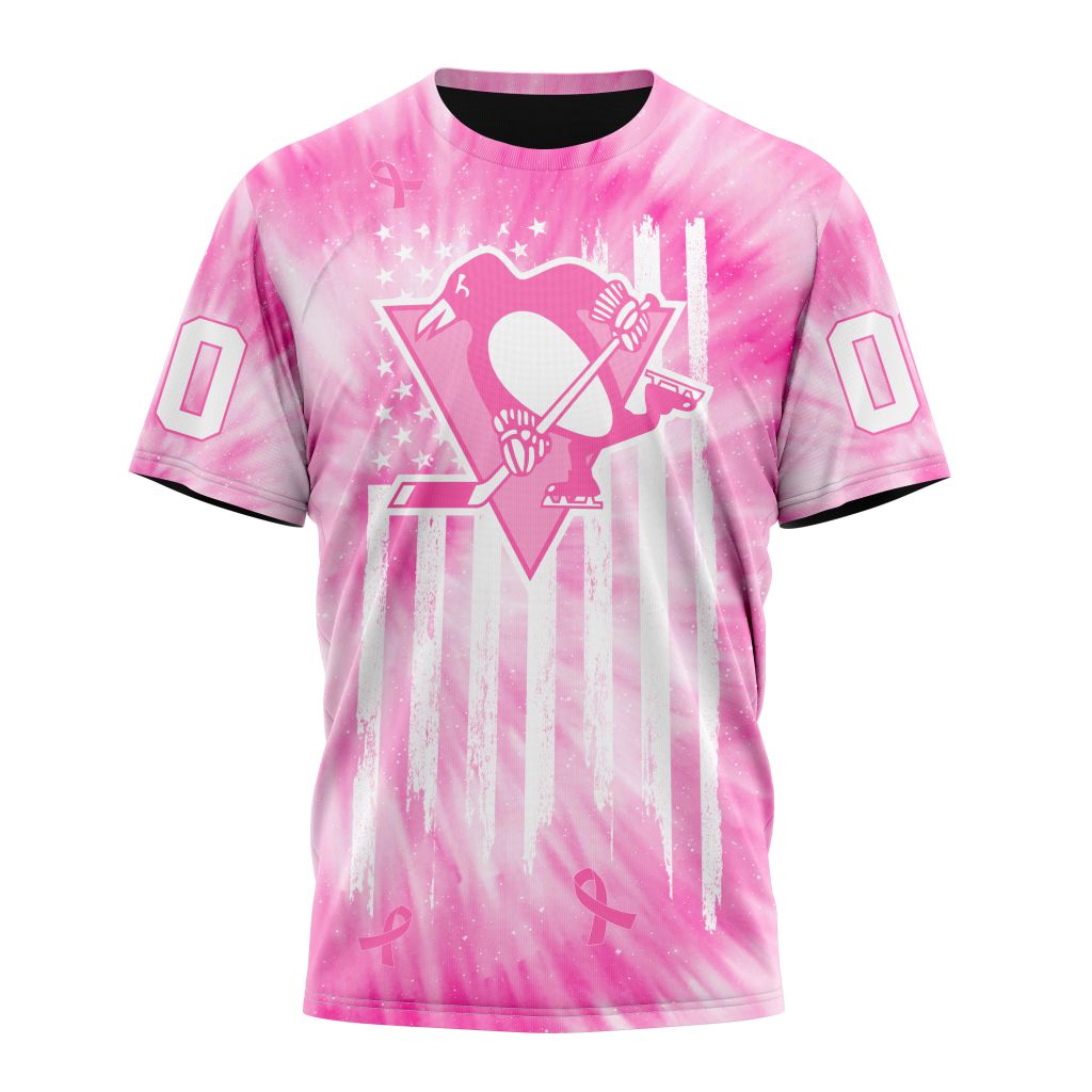 Pittsburgh Penguins Special Pink Tie-Dye Personalized Name And Number T-Shirt Oregontrailrvpk Shirt