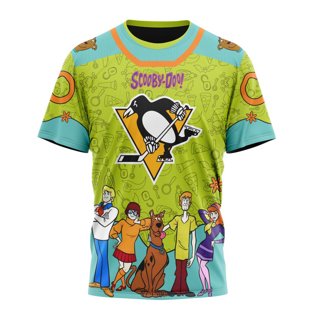 Pittsburgh Penguins Special Scooby Doo Design 01 Personalized Name And Number T-Shirt Oregontrailrvpk Shirt