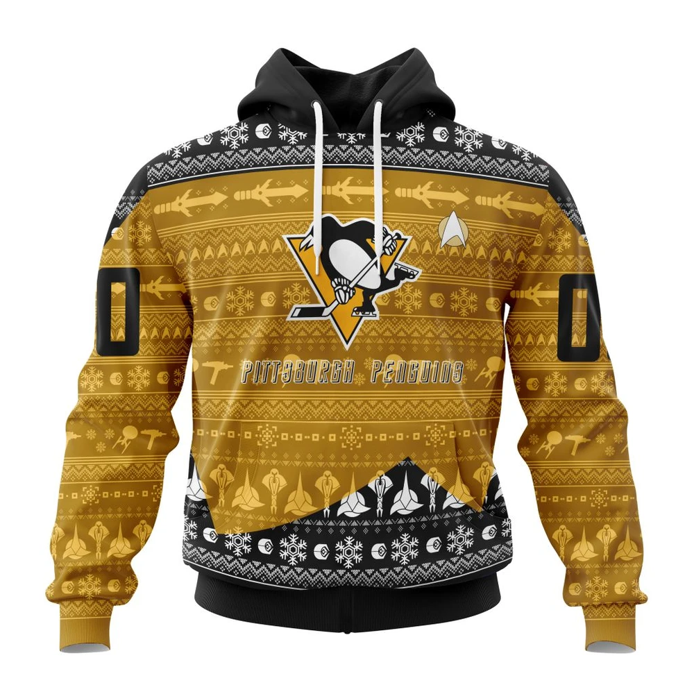Pittsburgh Penguins Special Star Trek Design All Over Print Hoodie Style 68518