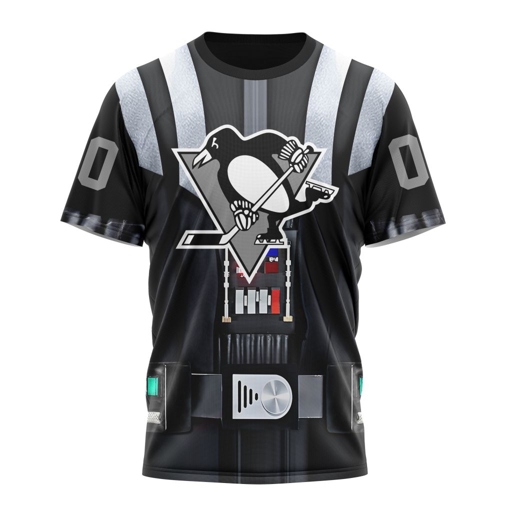 Pittsburgh Penguins Special Star Wars Darth Vader Design 01 Personalized Name And Number T-Shirt Oregontrailrvpk Shirt