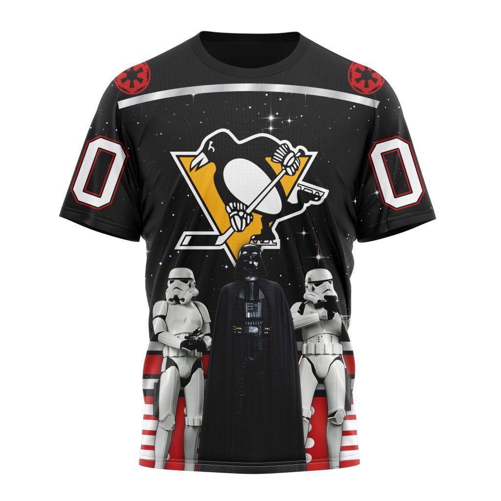 Pittsburgh Penguins Special Star Wars Design May The 4th Be With You Personalized Name And Number T-Shirt Oregontrailrvpk Shirt