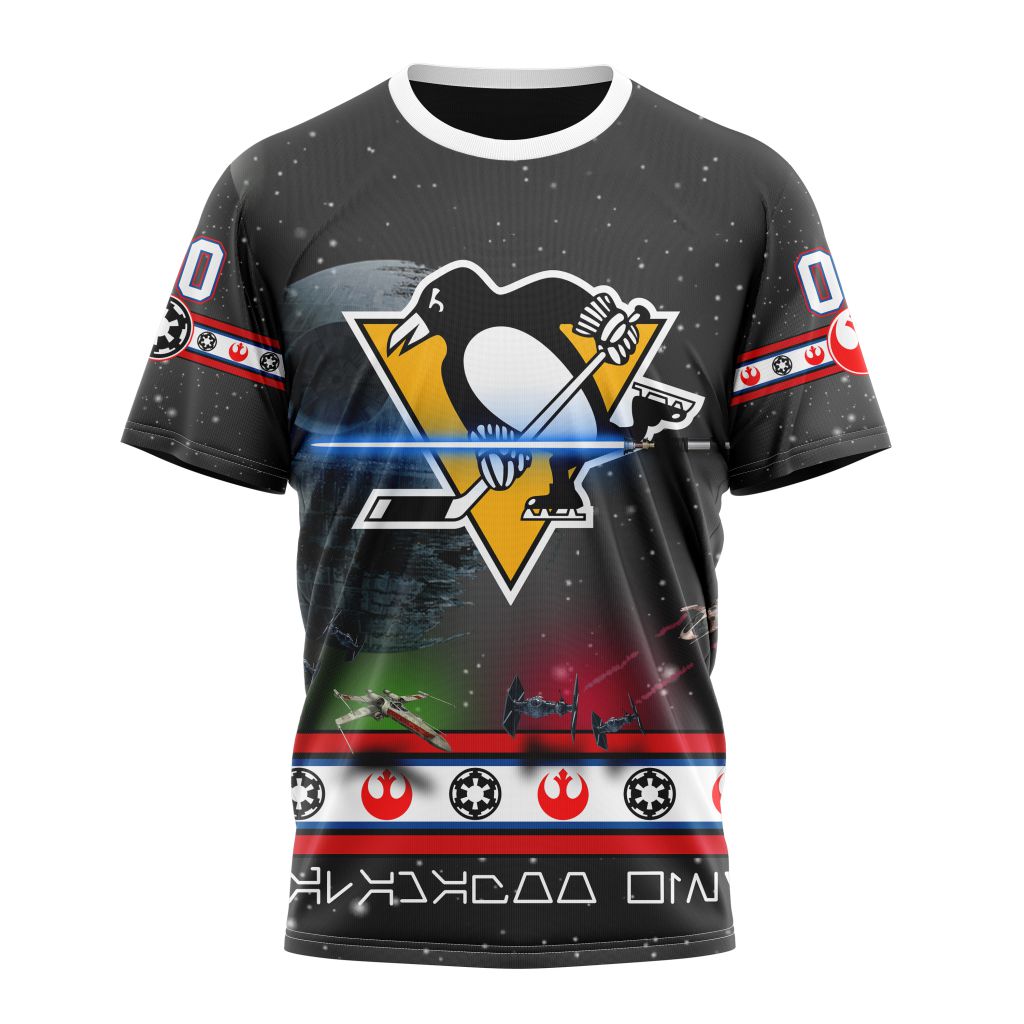 Pittsburgh Penguins Special Star Wars Design Personalized Name And Number T-Shirt Oregontrailrvpk Shirt