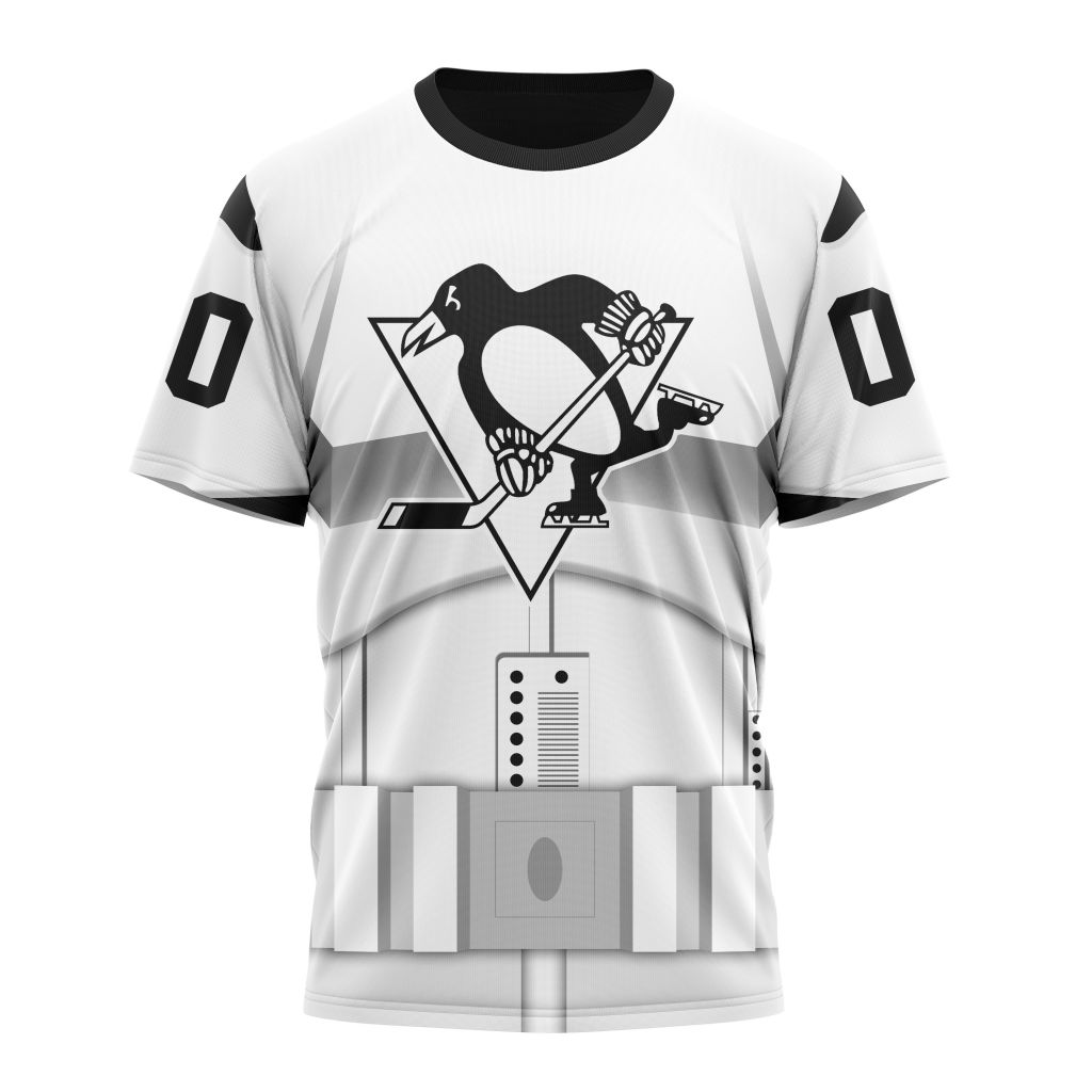 Pittsburgh Penguins Special Star Wars Stormtroopers Design Personalized Name And Number T-Shirt Oregontrailrvpk Shirt