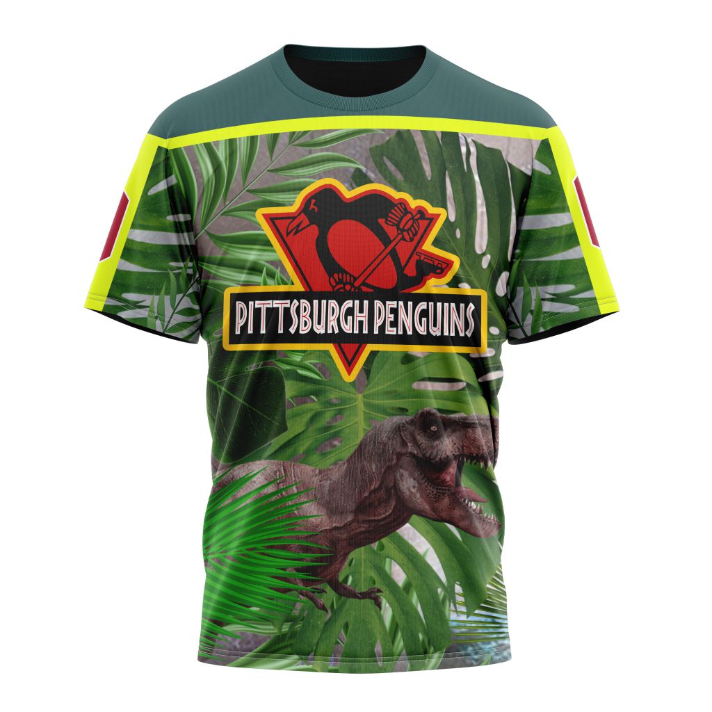 Pittsburgh Penguins Specialized Jersey Hockey For Jurassic World Personalized Name And Number T-Shirt Oregontrailrvpk Shirt