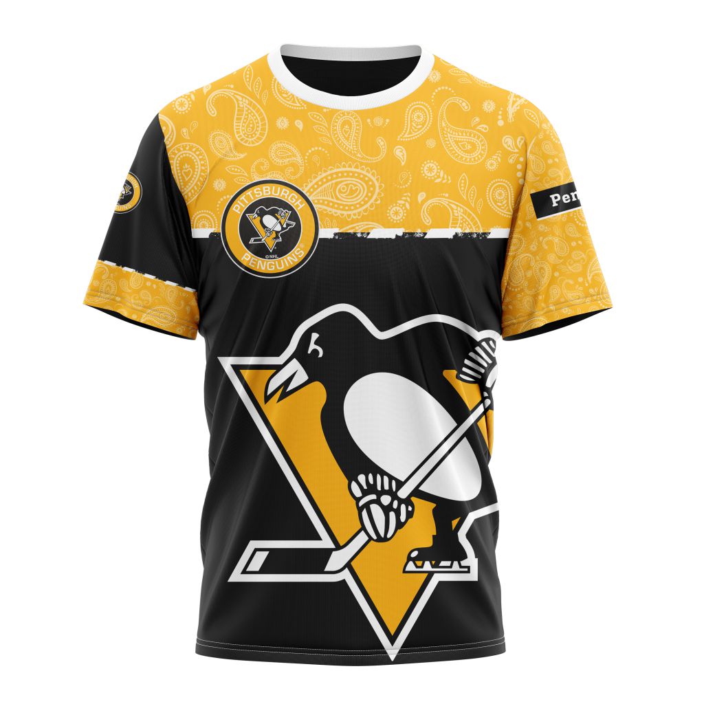 Pittsburgh Penguins Specialized Jersey Hockey With Paisley Personalized Name And Number T-Shirt Oregontrailrvpk Shirt