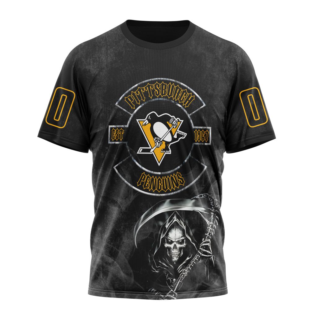 Pittsburgh Penguins Specialized Kits For Rock Night Personalized Name And Number T-Shirt Oregontrailrvpk Shirt