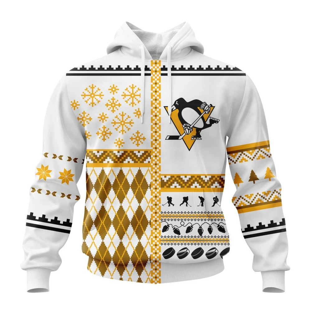 Pittsburgh Penguins Specialized Unisex Christmas Is Coming All Over Print Hoodie Style 83500