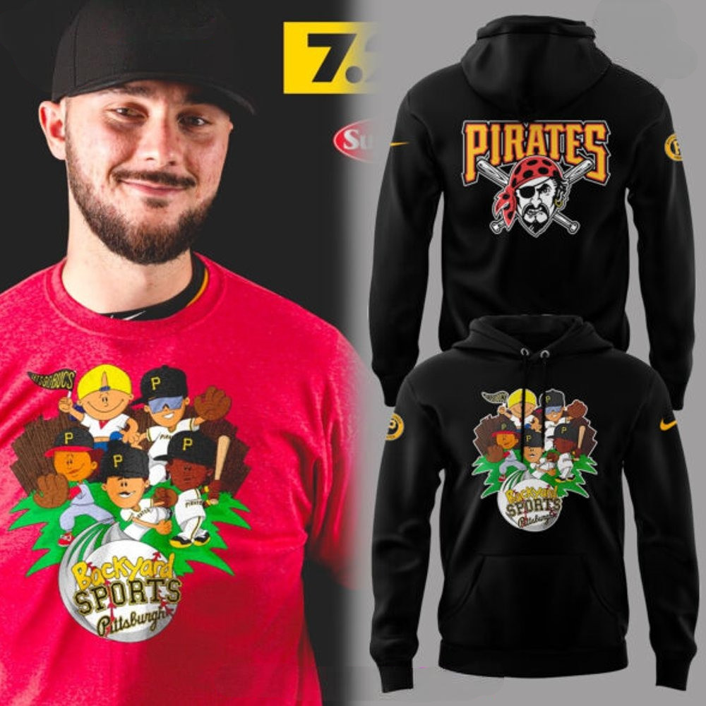 Pittsburgh Pirates Backyard Sports Black Hoodie Best