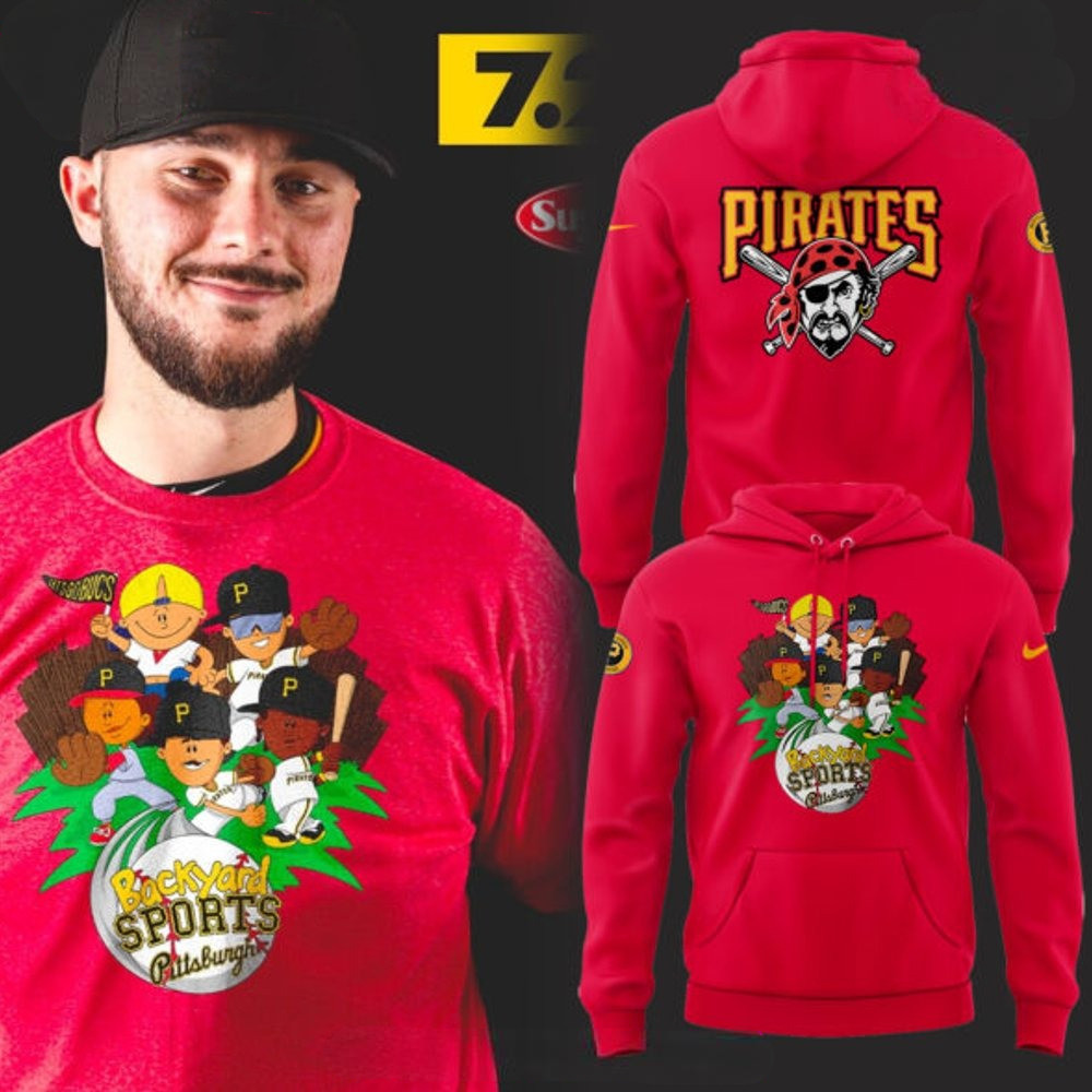 Pittsburgh Pirates Backyard Sports Red Hoodie Unique