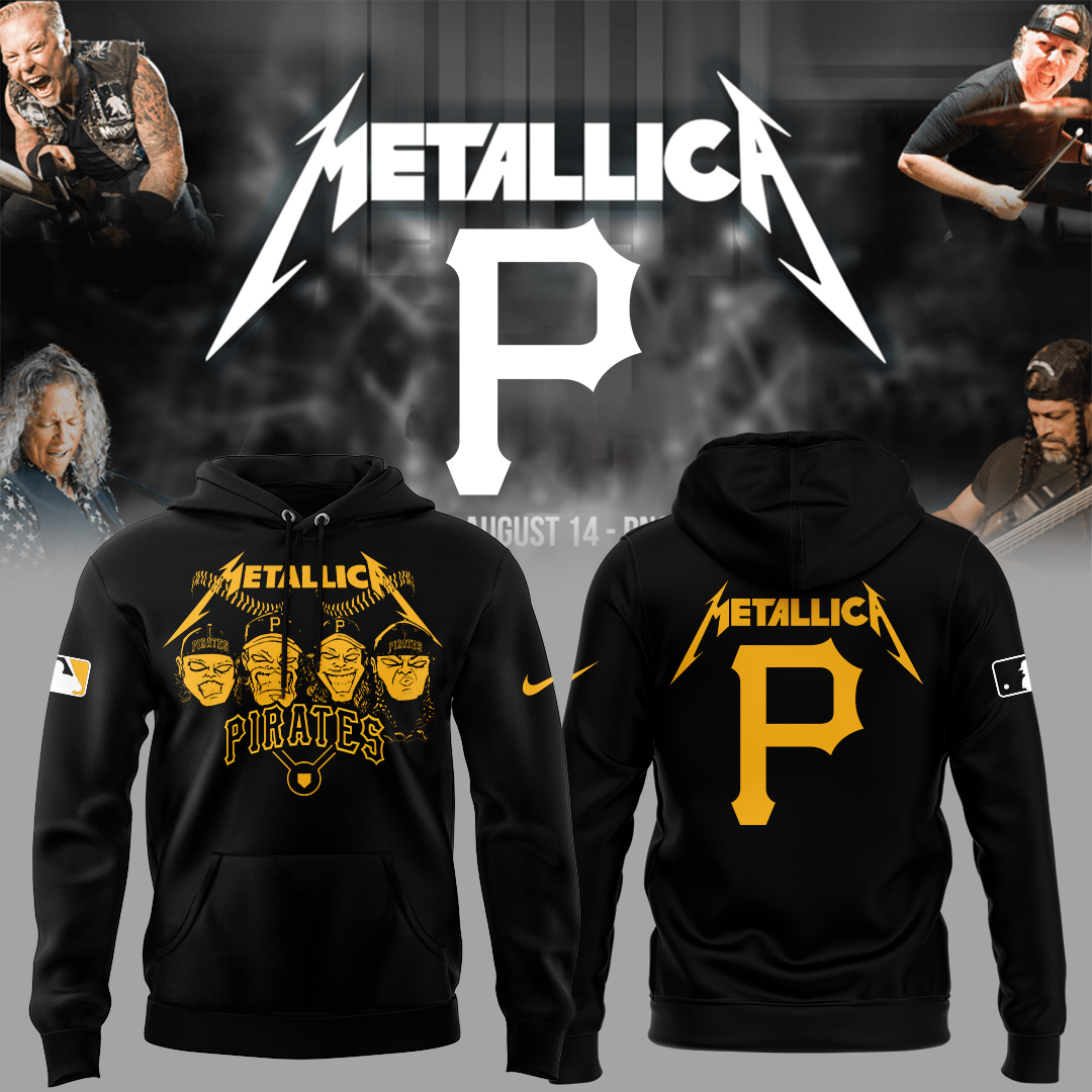 Pittsburgh Pirates Baseball Metallica Night Hoodie Baseball