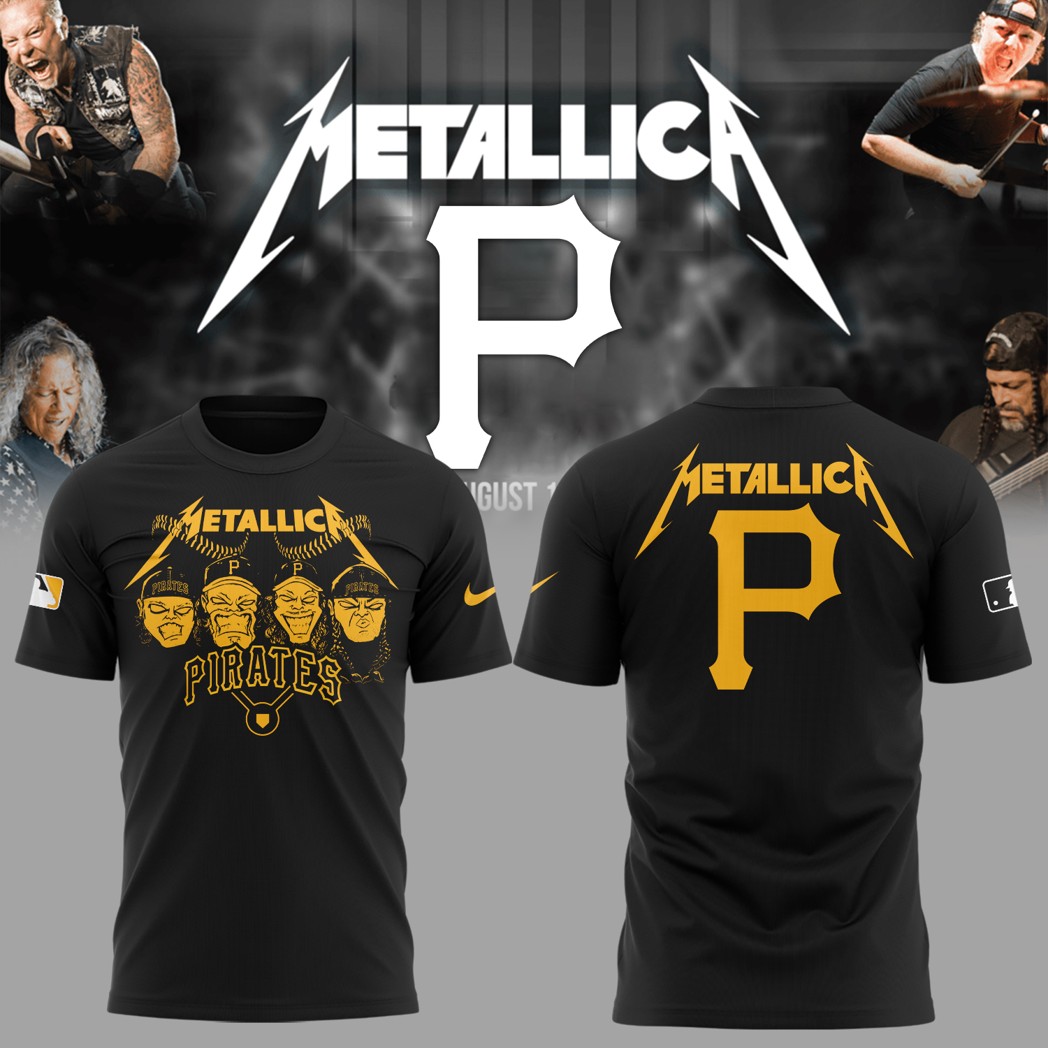 Pittsburgh Pirates Baseball Metallica Night T-Shirt Gift For Baseball Lover Oregontrailrvpk Shirt
