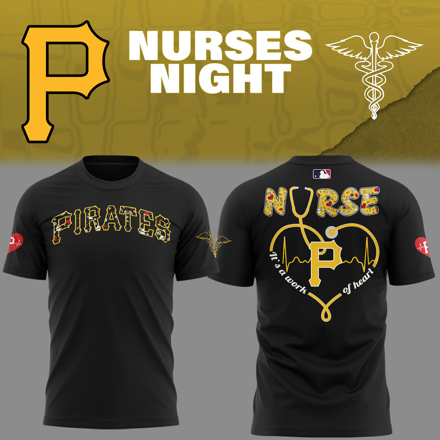 Pittsburgh Pirates Baseball Nurses Night T-Shirt For Baseball Players Oregontrailrvpk Shirt