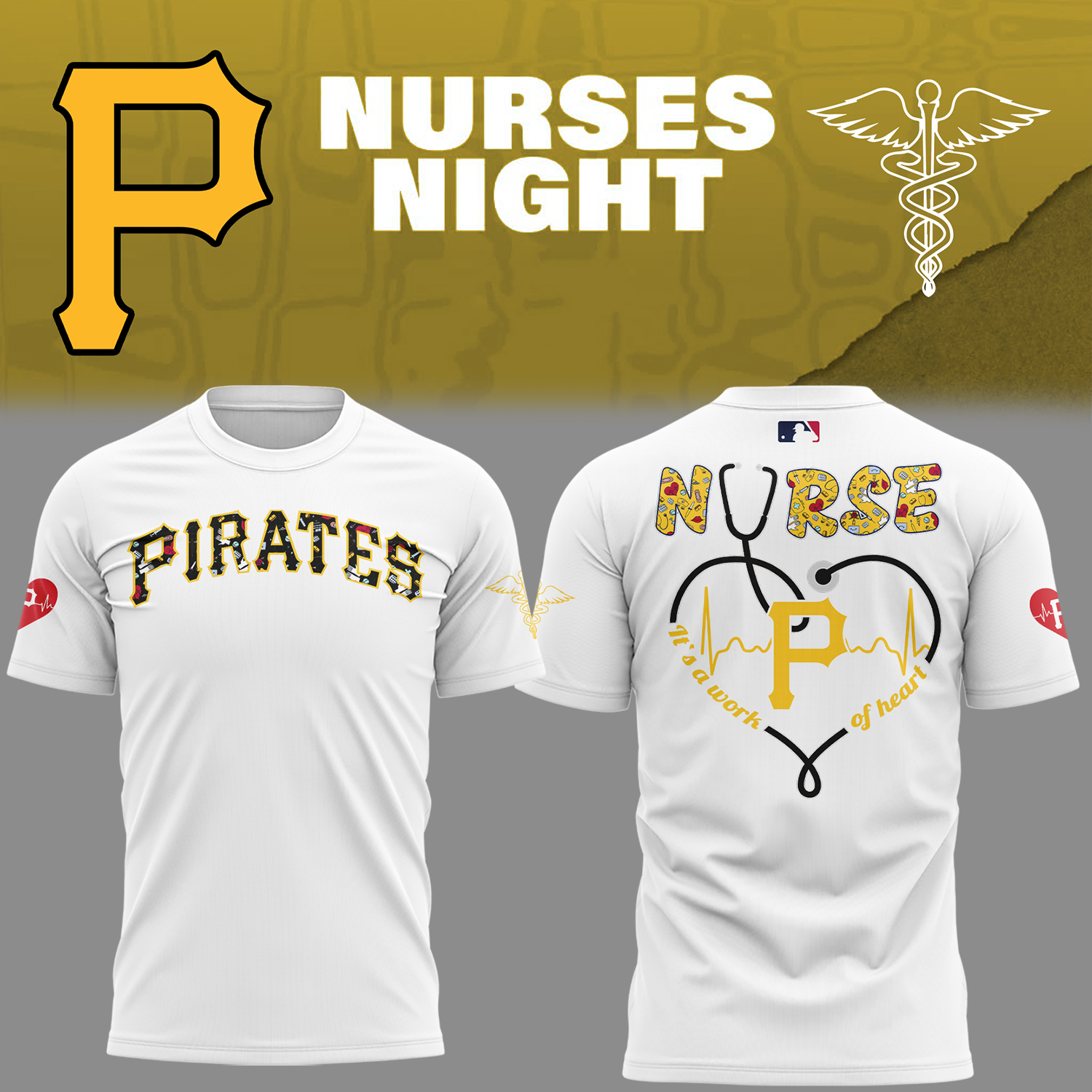 Pittsburgh Pirates Baseball Nurses Night T-Shirt Gift Ideas For Baseball Players Oregontrailrvpk Shirt