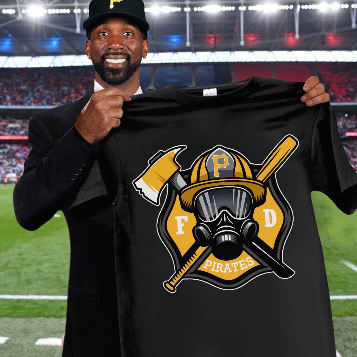 Pittsburgh Pirates Firefighters Fire Dept Shirt Honor Fireman Fans Oregontrailrvpk Shirt