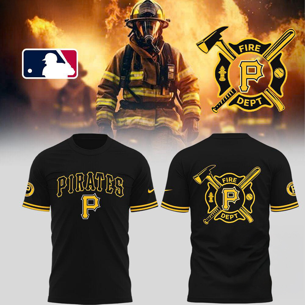 Pittsburgh Pirates x Firefighter Appreciation Night 2025 Shirt Gifts For Basketball Fan Oregontrailrvpk Shirt