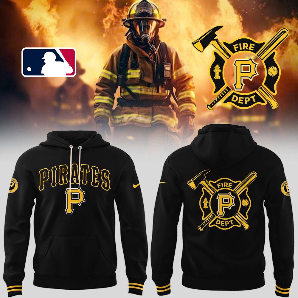 Pittsburgh Pirates x Firefighter Appreciation Night Hoodie Gift Ideas For Baseball Players