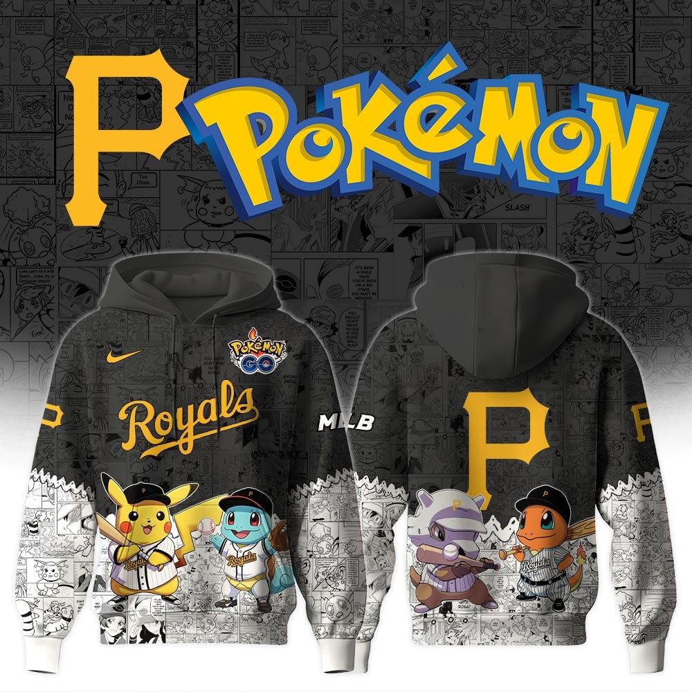 Pittsburgh Pirates X Pok mon Go Hoodie MLB Merch For Him Her