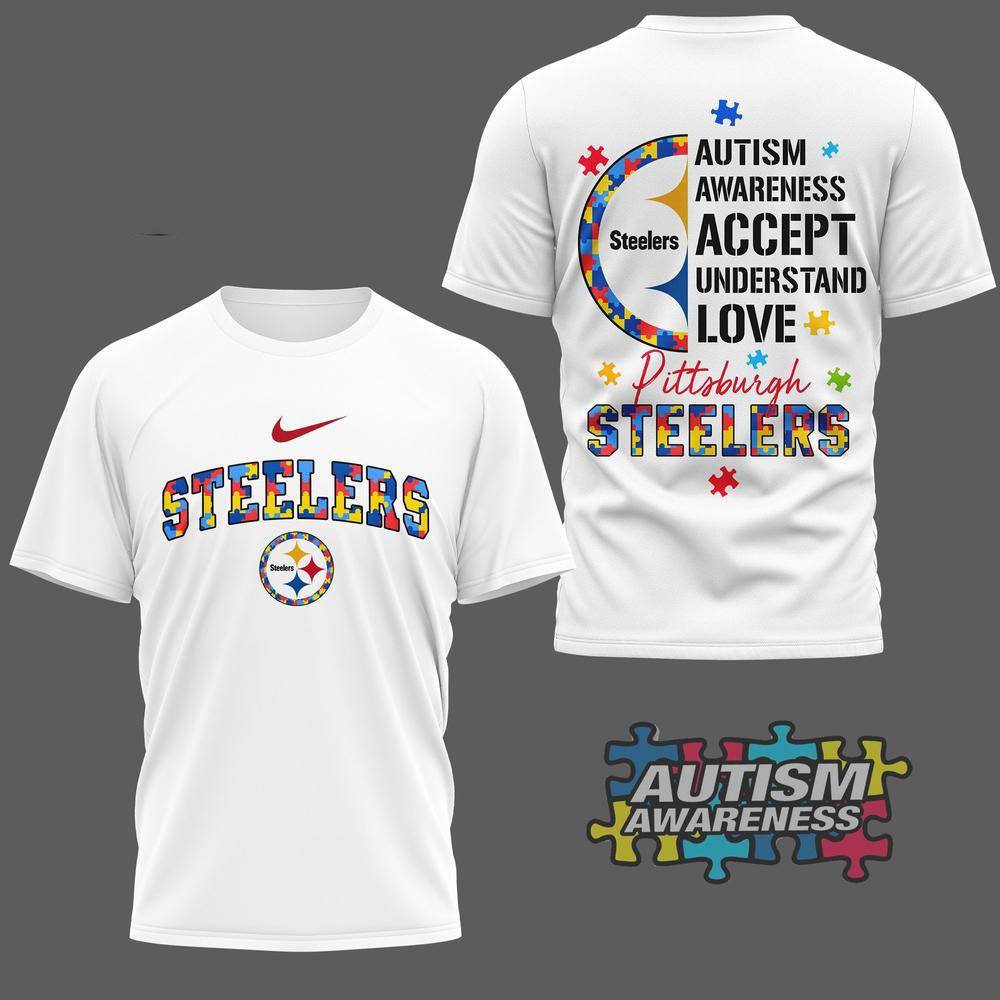 Pittsburgh Steelers Autism Awareness Limited Edition T-Shirt Unique Gifts For Football Lovers Oregontrailrvpk Shirt