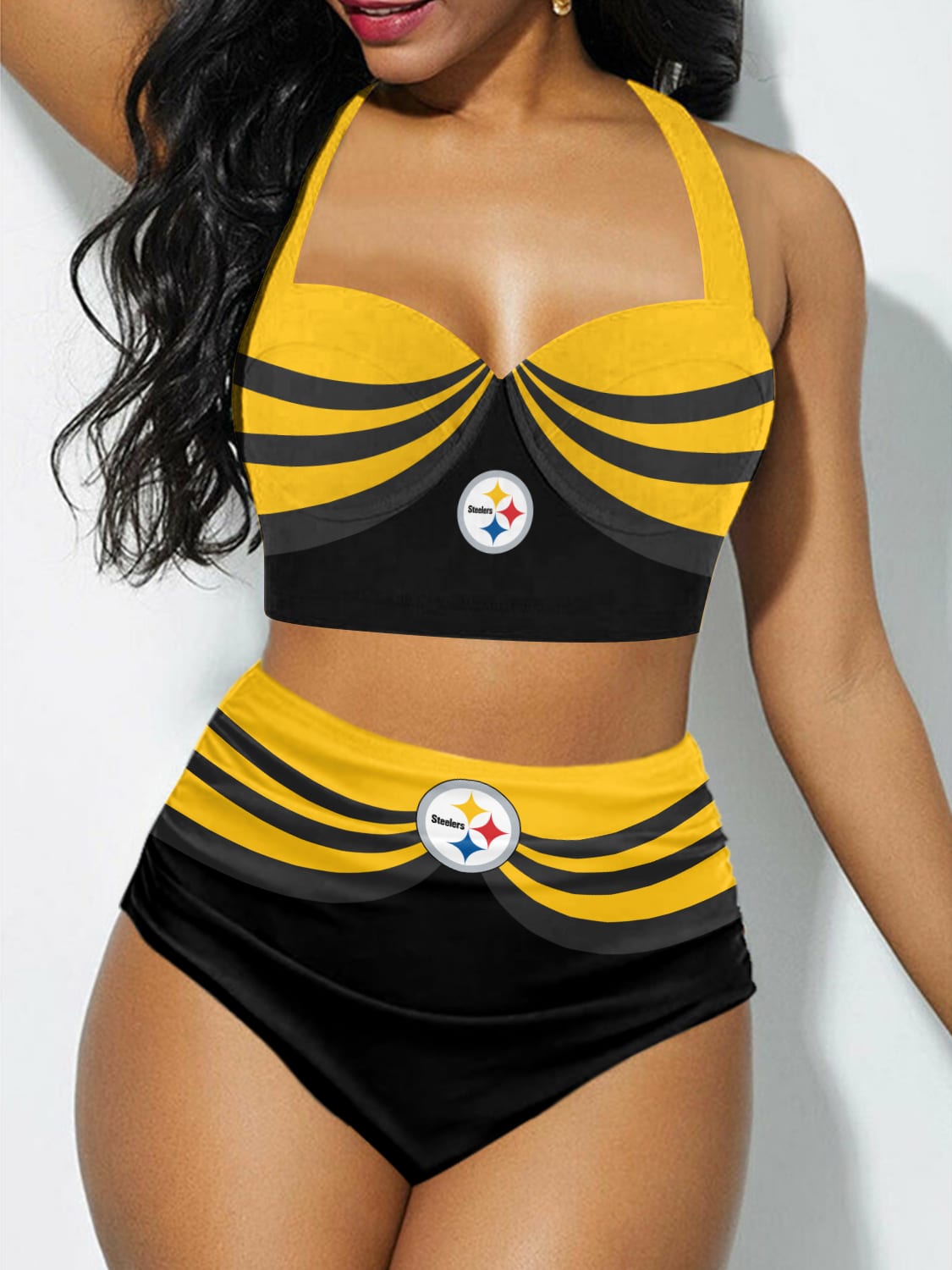 Pittsburgh Steelers Sexy Print Bikini Swimsuit St2505