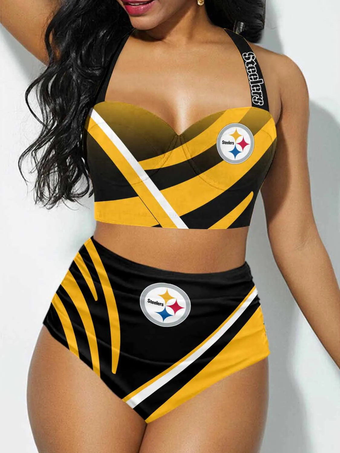 Pittsburgh Steelers Sexy Print Bikini Swimsuit St8049
