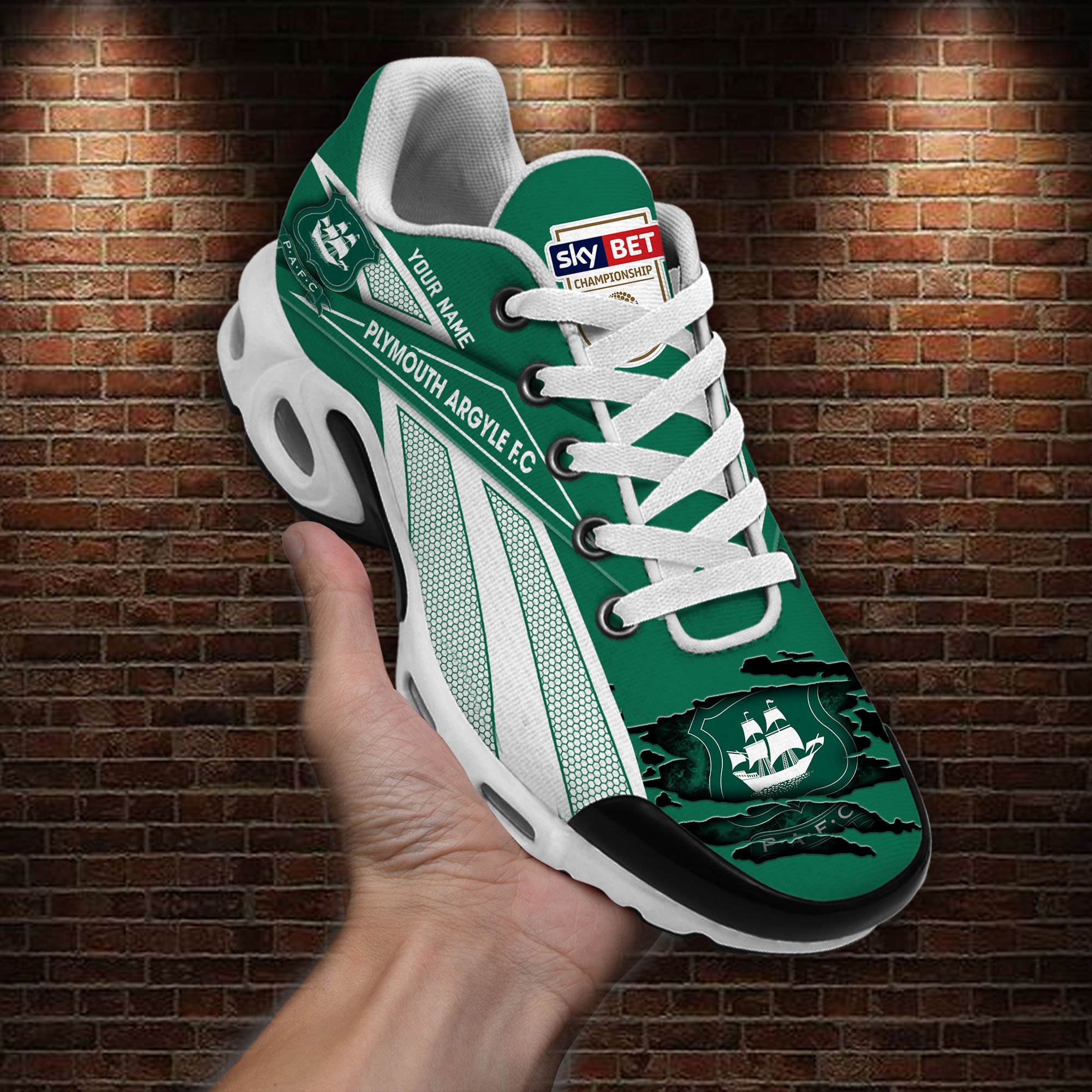 Plymouth Argyle F.C Air Max Plus Shoes Sneakers For Men And Women