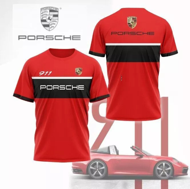 Porsche 911 Team Racing Reprint F1 T-Shirt Motor Sport Shirt For Fans Oregontrailrvpk Shirt