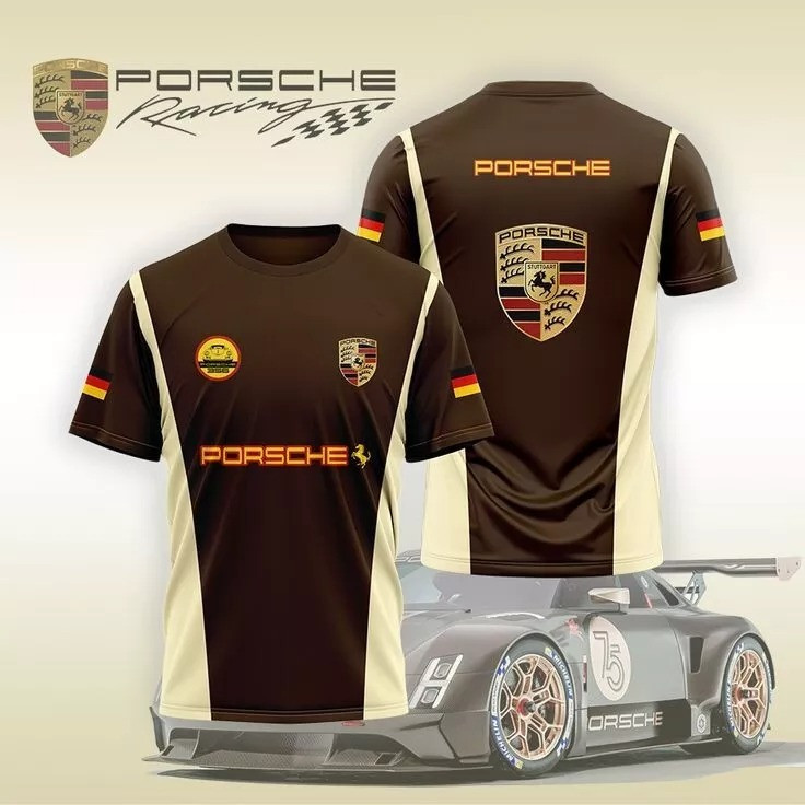 Porsche Racing Team F1 T-Shirt Motor Sport Gift For Porsche Fans Oregontrailrvpk Shirt