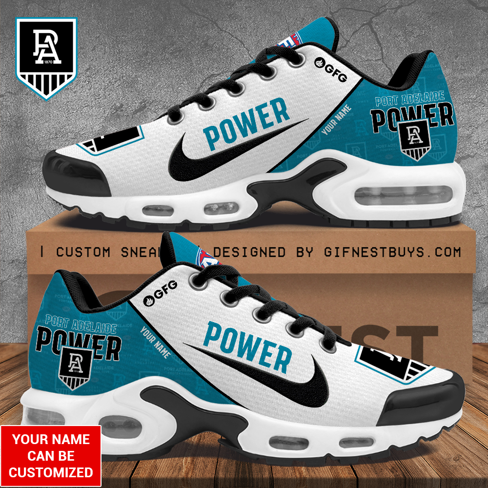 Port Adelaide Air Max Plus Shoes Sneakers For Men And Women