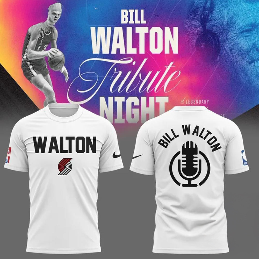 Portland Trail Blazers Special New Bill Walton Tribute 2025 Shirt Gifts For Basketball Fans Oregontrailrvpk Shirt