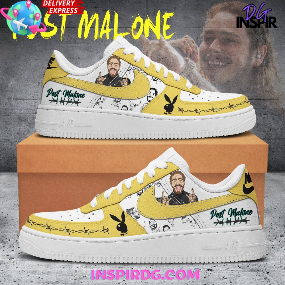 Post Malone Bunny Tattoos Limited Edition Air Force 1