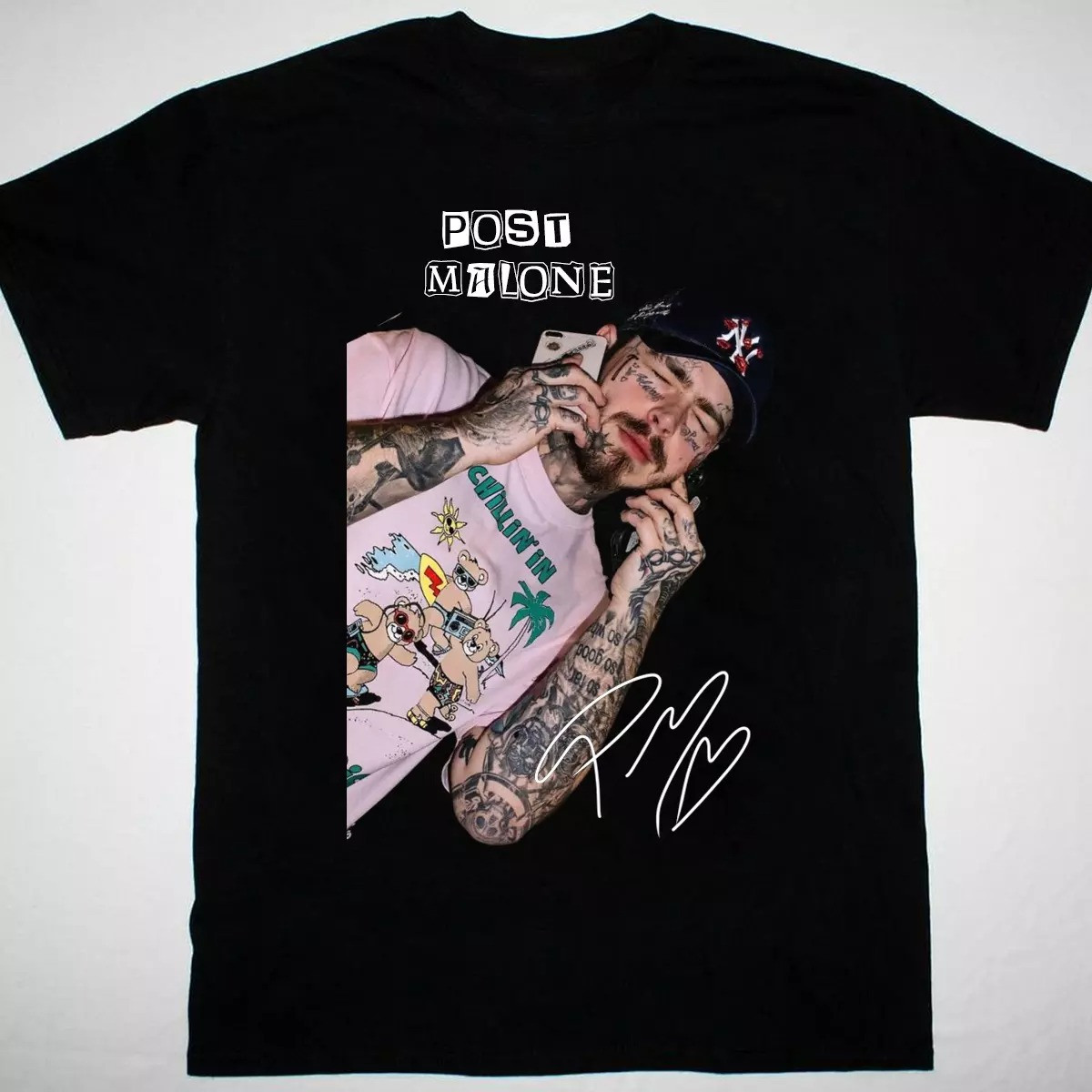 Post Malone signature T-shirt Music Related Gifts For Guys Oregontrailrvpk Shirt