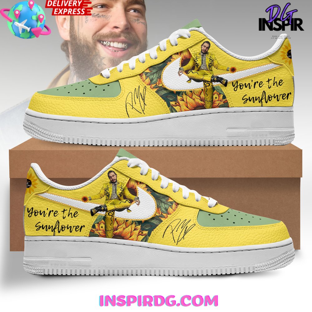 Post Malone Sunflower Limited Edition Air Force 1