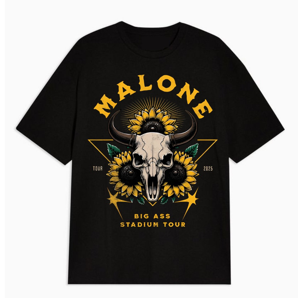 Post Malone The Big Ass Stadium Tour Merch Shirt 2025 Concert Items Tee Shirts Oregontrailrvpk Shirt
