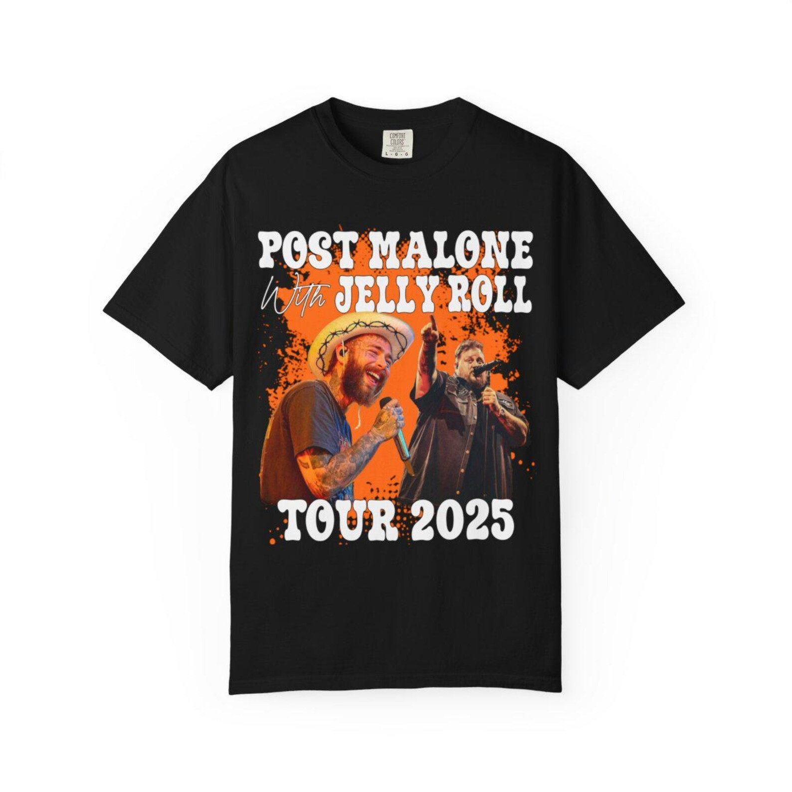 Post Malone With Jelly Roll The Big Ass Stadium Tour Merch Shirt 2025 Concert Items Oregontrailrvpk Shirt