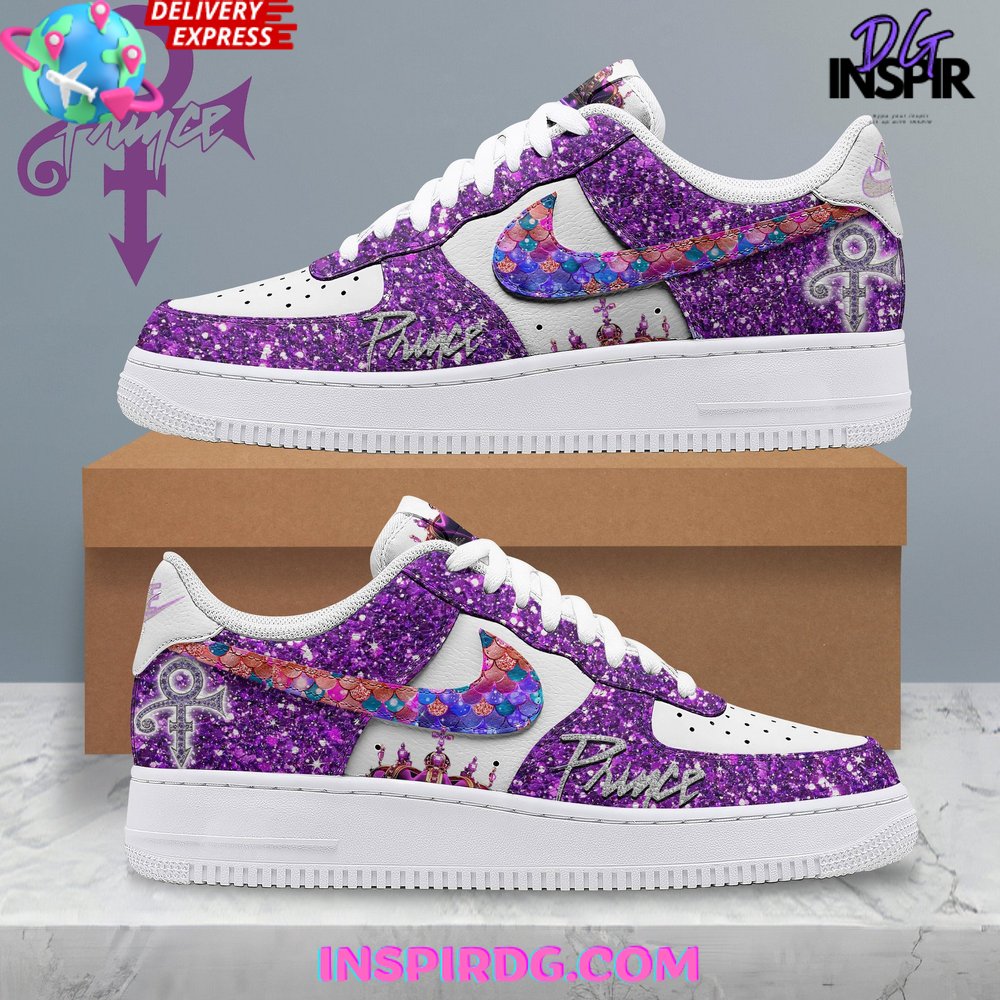 Prince Purple Rain Air Force 1 Sneaker