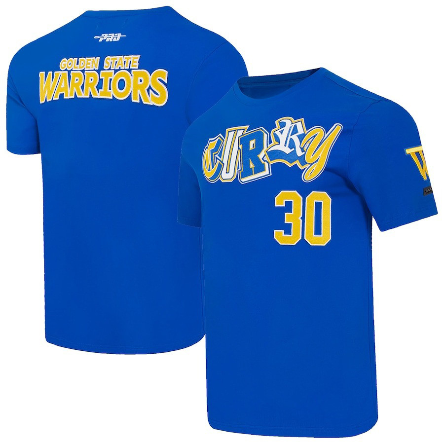Pro Standard Stephen Curry Royal Golden State Warriors City Ransom T-Shirt Oregontrailrvpk Shirt