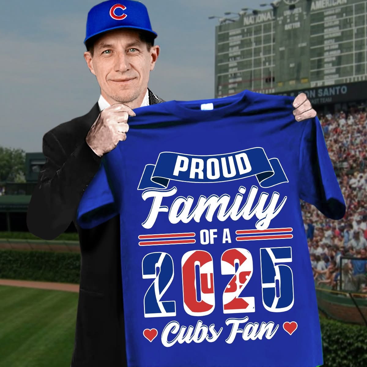 Proud Family Of A 2025 Cubs Fan T-Shirt Oregontrailrvpk Shirt