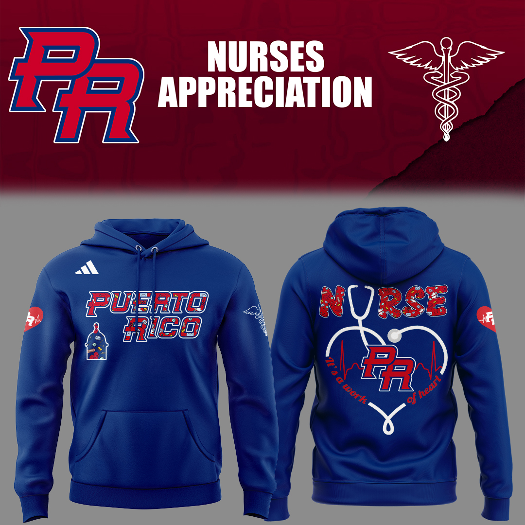 Puerto Rico Baseball Nurse Appreciation Hoodie Baseball