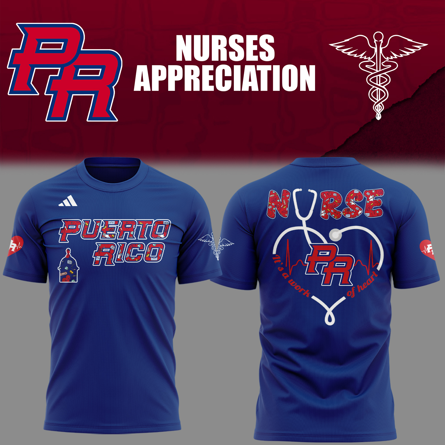 Puerto Rico Baseball Nurse Appreciation T-Shirt Unique Baseball Gifts Oregontrailrvpk Shirt