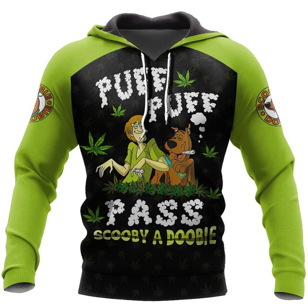 Puff Puff And Pass x Scooby Dooie Hoodie Best Gift For Friends