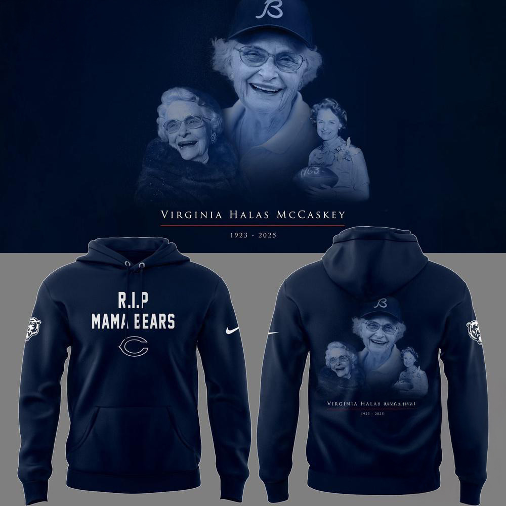 R.I.P Mama Bears Virginia Halas McCaskey Hoodie Football Lover Fans Gift