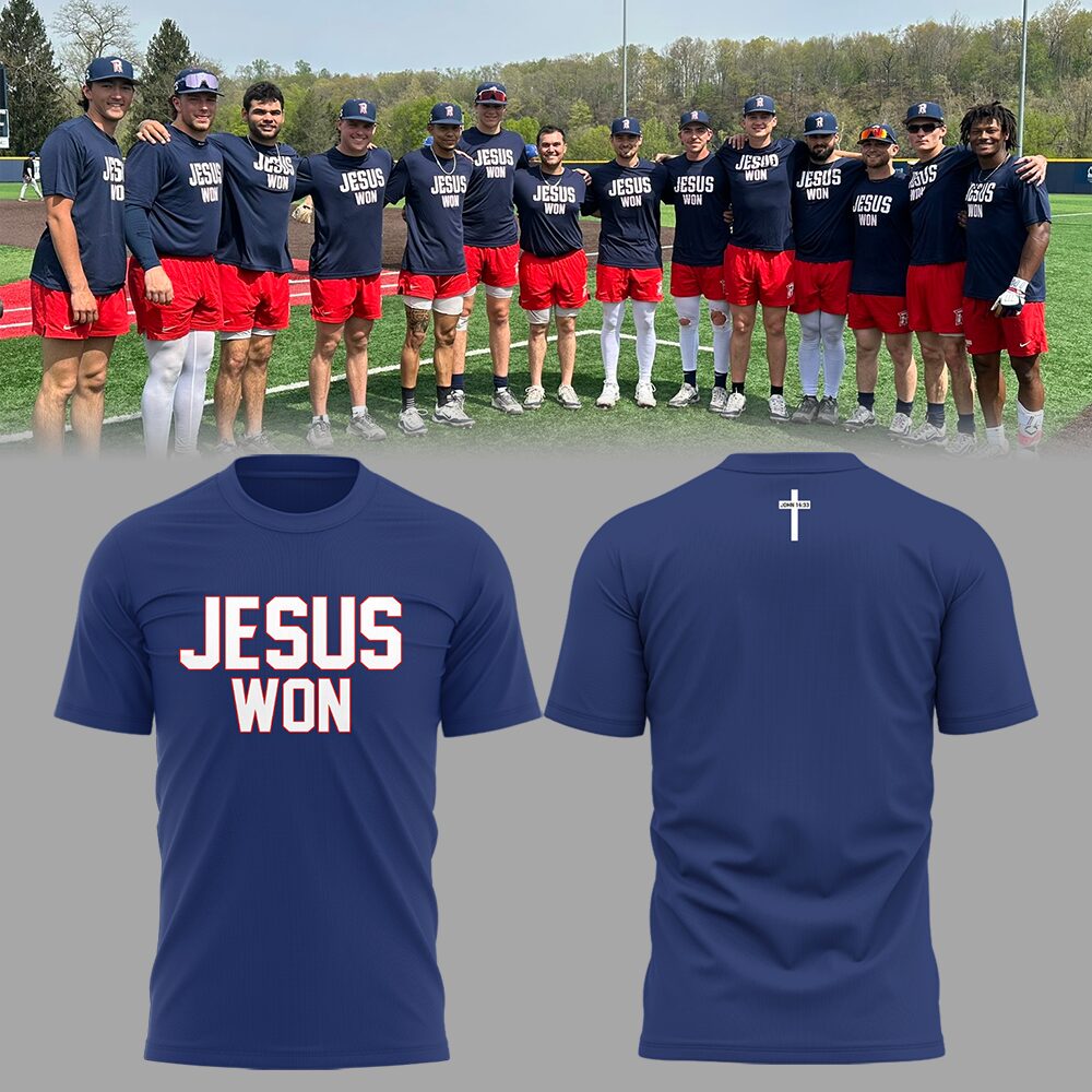 Radford Highlanders Jesus Won T-Shirt Gift Ideas For Baseball Players Oregontrailrvpk Shirt