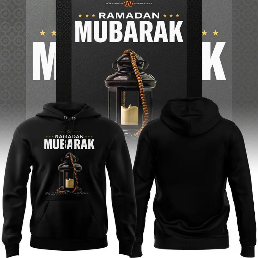 Ramadan Mubarak Washington Commanders Special Edition 2025 Hoodie