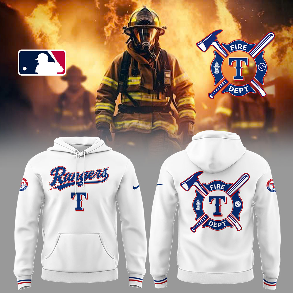 Rangers x Firefighter Appreciation Night Hoodie Baseball