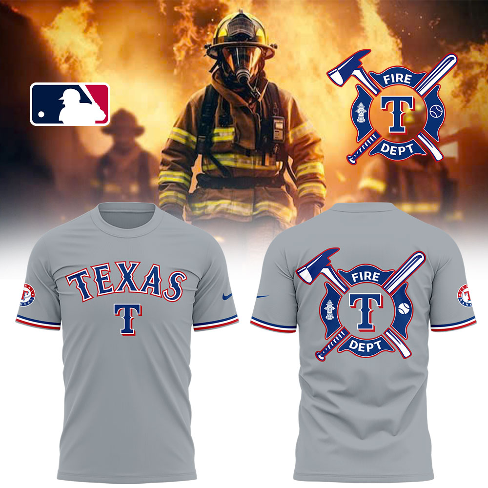 Rangers x Firefighter Appreciation Night T-Shirt Gift For Baseball Lover Oregontrailrvpk Shirt