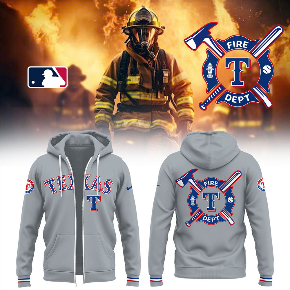 Rangers x Firefighter Appreciation Night Zip Hoodie